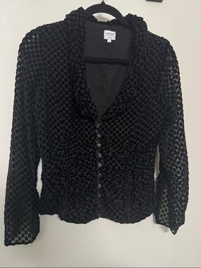 Armani Collezioni Black Button-Up Shirt